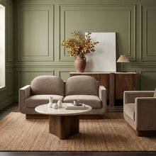 Load image into Gallery viewer, Diviento - Velvet Performance Fabric Upholstered Loveseat
