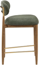 Load image into Gallery viewer, Riccio - Fabric Stool - Walnut Frame
