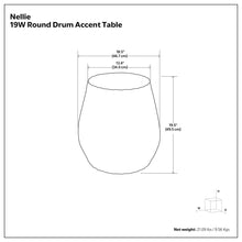 Load image into Gallery viewer, Nellie - Cast Aluminum Side Table - Black
