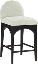 Load image into Gallery viewer, Waldorf - Chenille Stool With Black Legs
