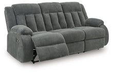 Load image into Gallery viewer, Observation - Reclining Power Sofa With Drop Down Table - Steel
