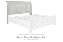 Load image into Gallery viewer, Robbinsdale - Queen Sleigh Headboard - Antique White
