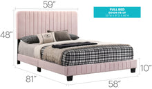 Load image into Gallery viewer, Channel Tufted Bed
