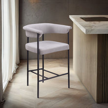 Load image into Gallery viewer, Malin - Linen Counter Stool (Set of 2)
