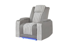 Load image into Gallery viewer, U8000 - Power Recliner With Power Headrest &amp; LED Light - Gray
