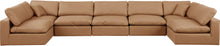 Load image into Gallery viewer, Comfy - 7 Piece Faux Leather Modular Armless Sectional
