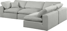 Load image into Gallery viewer, Comfy - 4 Piece Linen Fabric Modular Armless Sectional
