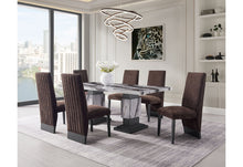 Load image into Gallery viewer, D12 - 9 Piece Dining Room Set (Dining Table And 8 Dining Chair) - Black / White
