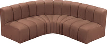 Load image into Gallery viewer, Arc - Faux Leather 4 Piece Corner Modular Sofa
