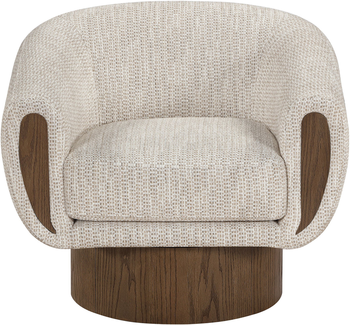 Avella - Interwoven Fabric Swivel Accent Chair