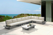 Load image into Gallery viewer, Maldives - 6 Piece Water Resistant Outdoor Patio Modular Sectional With Gray Base
