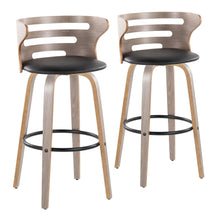 Load image into Gallery viewer, Cosini - Mid Century Modern Fixed Height, Barstool &amp; Swivel And Round Footrest (Set of 2)
