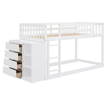 Load image into Gallery viewer, Bunk Bed With 4 Drawers And 3 Shelves
