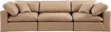 Load image into Gallery viewer, Comfy - Faux Leather Modular Sofa 3 Pieces - Tan
