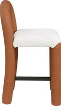 Load image into Gallery viewer, Amari - Vegan Leather and Boucle Fabric Stool
