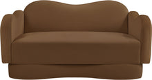 Load image into Gallery viewer, Bloom - Velvet Loveseat - Saddle
