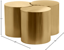 Load image into Gallery viewer, Dimple - 3 Piece Modular Coffee Table
