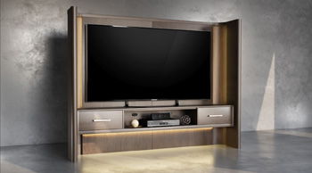 Darimore - TV Wall Back Panels - Burnished Brown