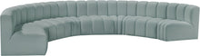 Load image into Gallery viewer, Arc - Faux Leather 8 Piece U-Shaped Modular Sofa
