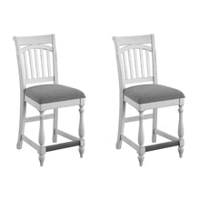 Load image into Gallery viewer, Slat Back Barstools (Set of 2) - Gray
