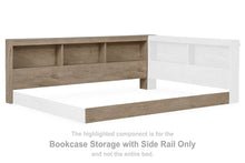 Load image into Gallery viewer, Oliah - Bookcase Storage w/Side Rail - Natural
