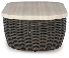 Load image into Gallery viewer, Kimora - Rectangular Cocktail Table - Beige / Dark Brown
