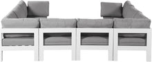 Load image into Gallery viewer, Nizuc - Outdoor Patio 8 Piece Modular Sectional With White Frame

