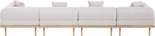Load image into Gallery viewer, Laguna - 4 Piece Resilient Water Resistant Fabric 142" Upholstered Outdoor Patio Modular Sofa
