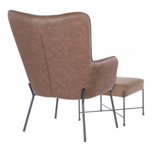 Load image into Gallery viewer, Izzy - Industrial Lounge Chair &amp; Ottoman Set
