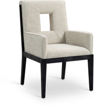 Load image into Gallery viewer, Gwendolyn - Dining Arm Chair With Black Frame
