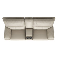 Load image into Gallery viewer, Malibu - Modern Power Motion 3 Piece Reclining Loveseat Sofa With Cup Holders - Cream Taupe Beige
