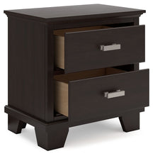 Load image into Gallery viewer, Covetown - Two Drawer Night Stand - Dark Brown

