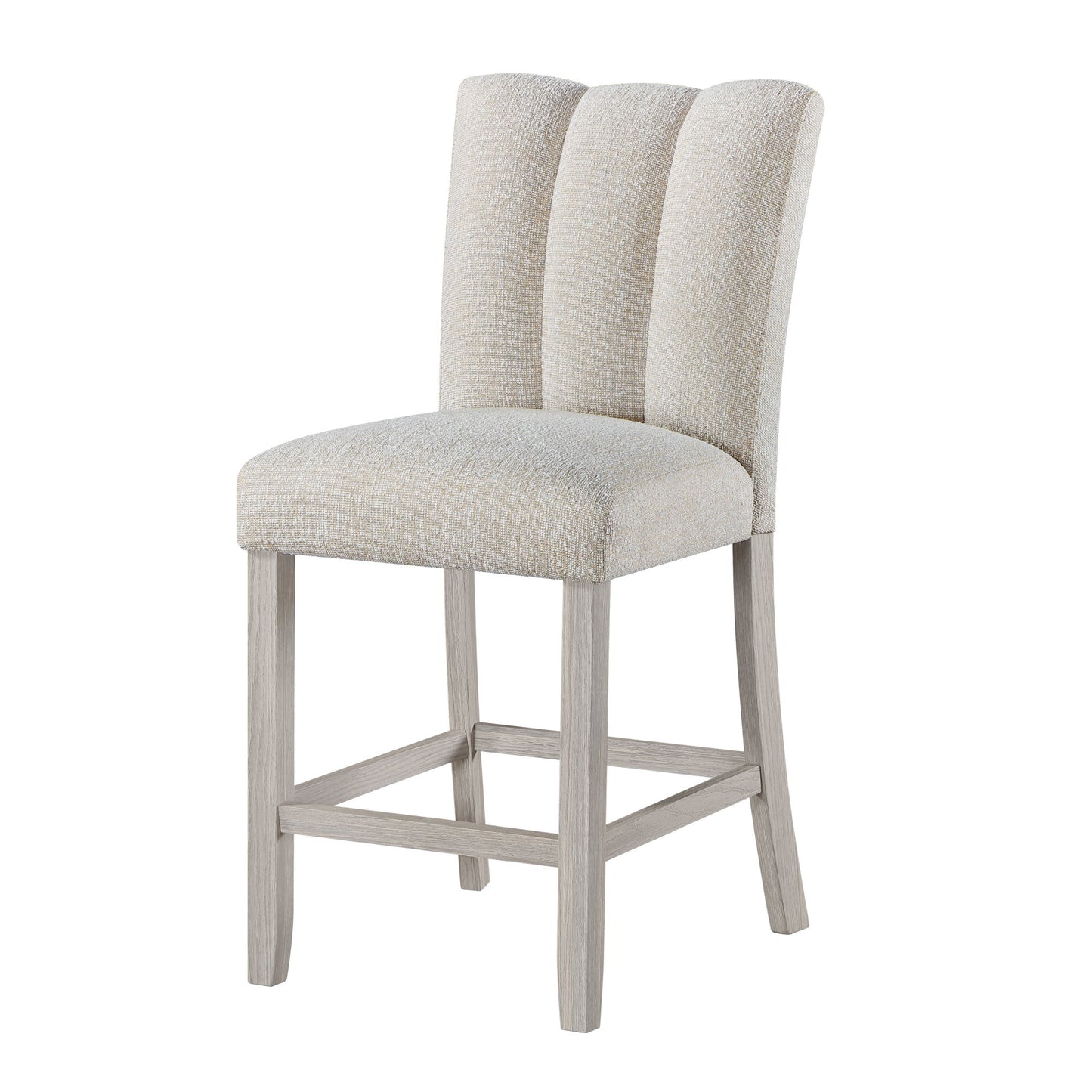 D2507 - 7 Piece Dining Room Set (Bar Table With Hidden Storage In The Base With 6 Bar Stools) - White