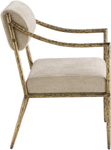Load image into Gallery viewer, Bastille - Upholstered Dining Arm Chair (Set of 2) - Brass Frame
