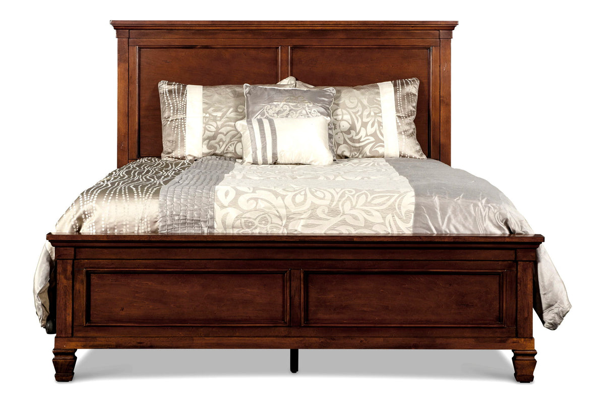 Tamarack - 3/3 Twin Headboard, Footboard & Slats - Brown Cherry