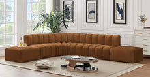 Load image into Gallery viewer, Arc - Velvet 7 Piece Corner Modular Sofa - Saddle
