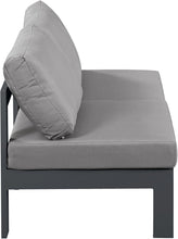 Load image into Gallery viewer, Nizuc - Outdoor Patio 2 Seat Armless Modular Sofa With Gray Frame
