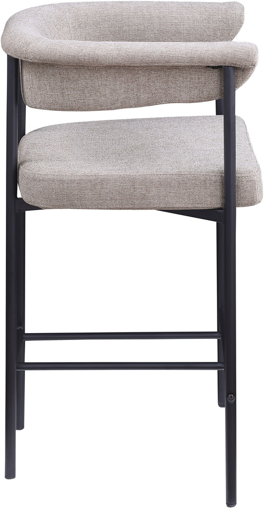 Malin - Linen Counter Stool (Set of 2) - Taupe