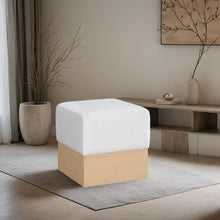 Load image into Gallery viewer, Havre - Ottoman / Stool With Natural Base
