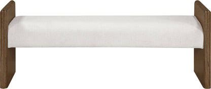 Hickory - Fabric Upholstered Bench - Brown Frame