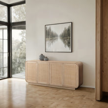 Load image into Gallery viewer, Windsor - 72" Rubberwood Sideboard / Buffet - Natural
