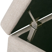 Load image into Gallery viewer, Kingsley - Upholstered Large Storage Ottoman
