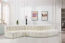 Load image into Gallery viewer, Arc - Faux Leather 6 Piece Curved Modular Sofa
