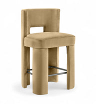 Load image into Gallery viewer, Zuno - Velvet Performance Fabric Upholstered Counter Stool (Set of 2)
