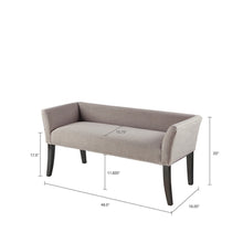 Load image into Gallery viewer, Elegant Design Bench Upholstery, Solid Wood Frame
