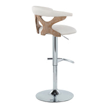 Load image into Gallery viewer, Gardenia - Contemporary Adjustable Barstool With Swivel / Rounded T Footrest (Set of 2)
