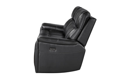U8881 - Power Reclining Sofa With Armrest Cupholder, DDT With Watch Charger, Immerse Speaker With Subwoofer And Multi-Color LED - Black