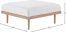 Load image into Gallery viewer, Laguna - Resilient Water Resistant Fabric Upholstered Outdoor Patio Modular Ottoman
