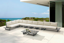 Load image into Gallery viewer, Maldives - 7 Piece Water Resistant Outdoor Patio Modular Sectional With Gray Base
