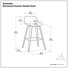 Load image into Gallery viewer, Randolph - Bentwood Multifunctional Counter / Bar Height Stool (Set of 2)

